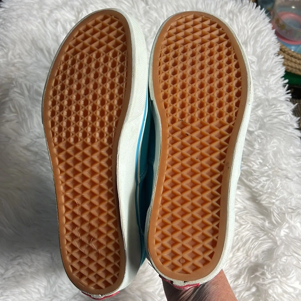Vans Authentic Turquoise Sneakers Womens 8 Mens 6.5 - Picture 4 of 8